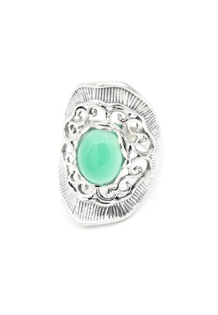 Inel din Argint 925 cu Onix Verde