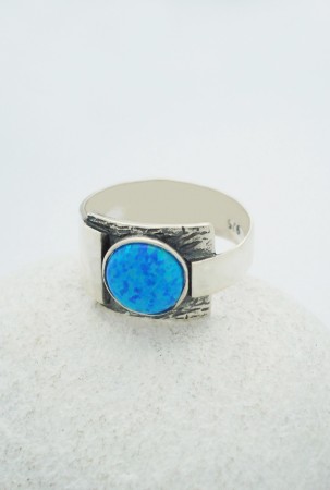 Inel din argint 925 cu Opal Imperial Sintetic [1]