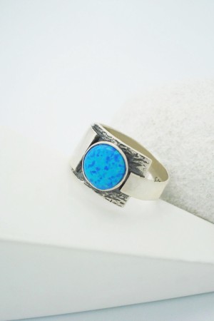 Inel din argint 925 cu Opal Imperial Sintetic [2]