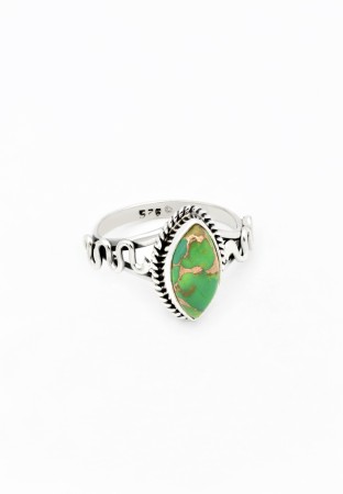BIJUTERII ARGINT - Inel din Argint 925 cu Turcoaz Verde