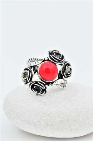 Inel din Argint 925 si Coral [2]