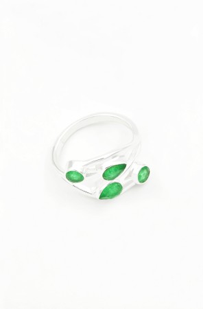 Inel din Argint 925 si Onix Verde