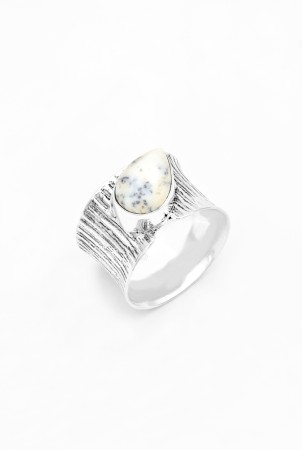 Inel din Argint 925 si Opal Dendritic