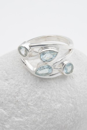 Inel din Argint 925 si Topaz Blue [1]