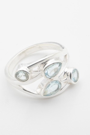 Inel din Argint 925 si Topaz Blue