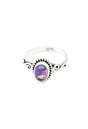 BIJUTERII ARGINT - Inel din Argint 925 si Turcoaz Violet