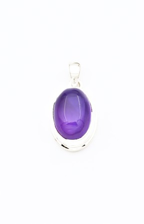 Pandantiv din Argint 925 cu Ametist, 2.5 cm [0]