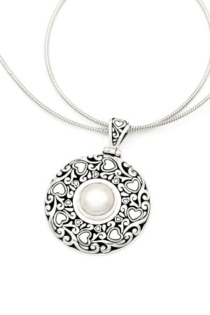 Pandantiv din Argint 925 cu Perla, 4.4 cm [1]