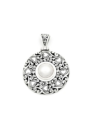 PANDANTIVE - Pandantiv din Argint 925 cu Perla, 4.4 cm