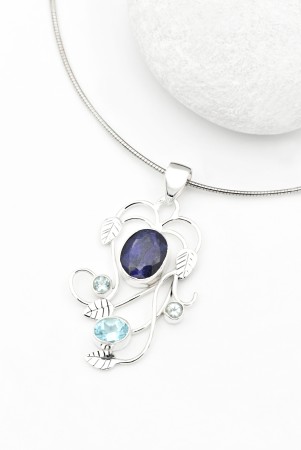 Pandantiv din Argint 925 si Safir 5 cm [1]
