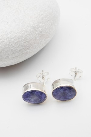 Set Cercei si Pandantiv din Argint 925 cu Piatra Safir si Topaz [1]