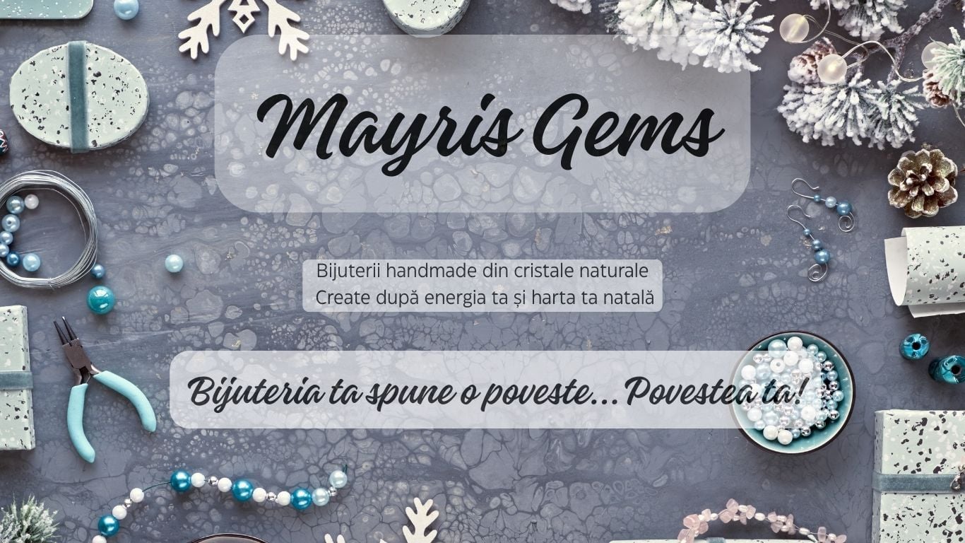 Bijuterii handmade din cristale naturale, create după harta ta natală. Fiecare piesă MayrisGEMS e purificată energetic și încărcată cu intenție.