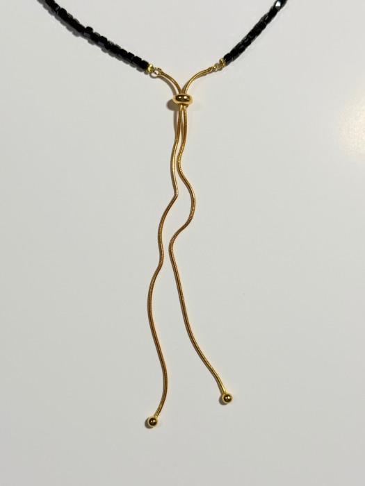 Set  din Turmalina Neagra cu glisare reglabilă [3]