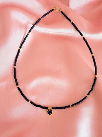 Necklaces - Blue GoldStone Colier si Pandativ Argint