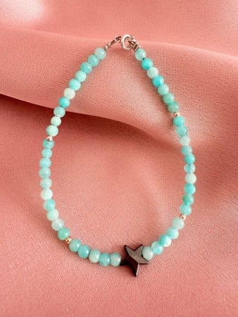 Bracelets - Bratara Amazonit si Stea Hematit Dama