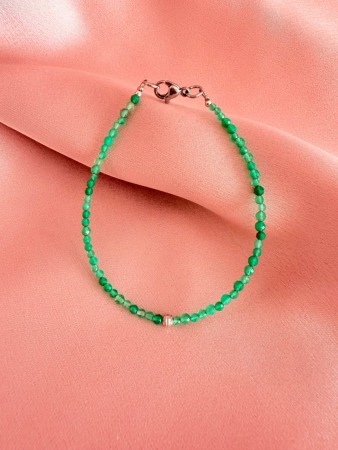 Bracelets - Bratara Argint si Onix Verde Dama