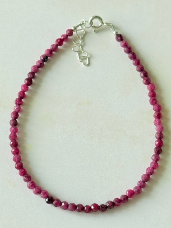 Bracelets - Bratara Argint si Rubin Dama