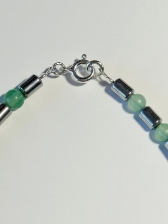 Bratara Barbateasca Aventurin si Hematit [2]