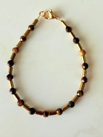 Bracelets - Brățară Bărbătească – Ochi de Tigru- Putere & Protecție