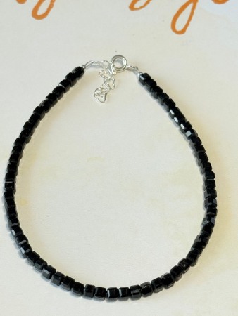 Bratara din Turmalina Neagra si Argint-Protecție Energetică și Ancorare [1]