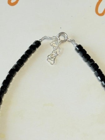 Bratara din Turmalina Neagra si Argint-Protecție Energetică și Ancorare [3]