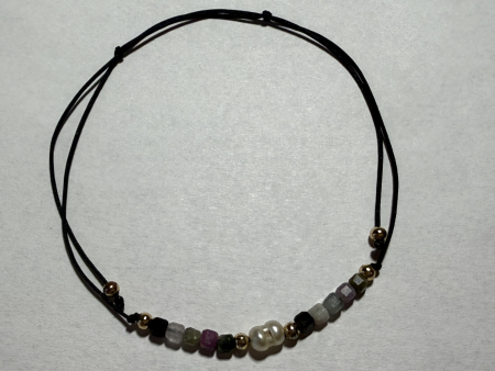 Bracelets - Bratara Snur Turmalina & Perla