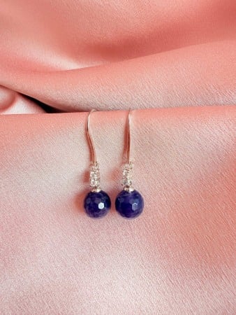 Earrings - Cercei din Argint cu Ametist