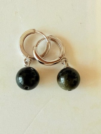 Earrings - Cercei din Obsidian Negru – Protecție și Putere Interioară