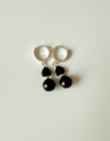 Earrings - Cercei din Turmalina negra
