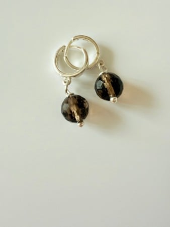 Earrings - Cercei Smokey Cuartz