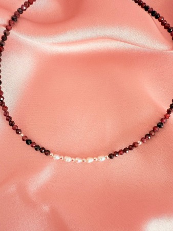 Colier din Granat si Perle de cultura [1]