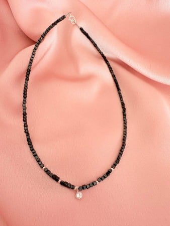 Necklaces - Colier din Spinel si Pandativ Argint