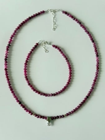 Jewelry Sets - Set Rubin Natural – Colier & Brățară