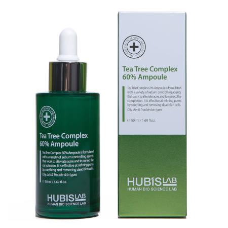 Seruri pentru fata - HUBISLAB Ampoule Cu 60% Complex De Arbore De Ceai, 50 Ml
