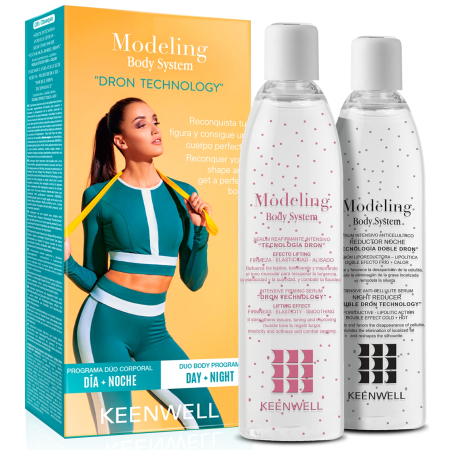 Produse pentru ingrijirea corpului - KEENWELL Modeling Body System Dron Technology Set Nr. 3: Ser Fermizant 250 Ml + Ser Anticelulitic De Noapte 250 Ml