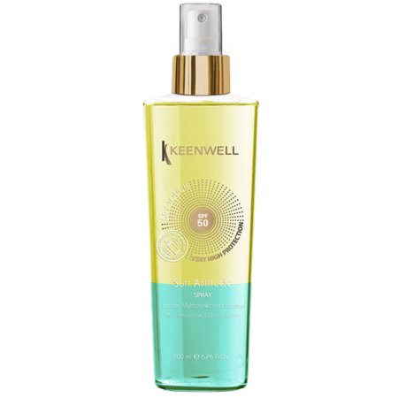 Produse pentru ingrijirea corpului - KEENWELL Sun Attitude Fluid Bifazic De Protectie Solara Spf50, 200 Ml