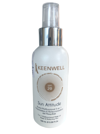 Spray-uri faciale - KEENWELL Sun Attitude Spray Multifunctional 5In1 Inainte De Machiaj Spf20, 100 Ml