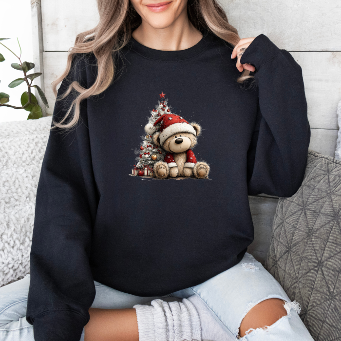 Bluza dama oversize Snowy Christmas Bear [3]