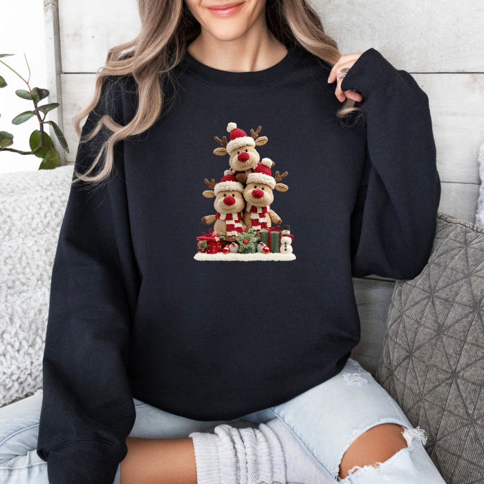 Bluza dama oversize Christmas Reindeer Squad [3]