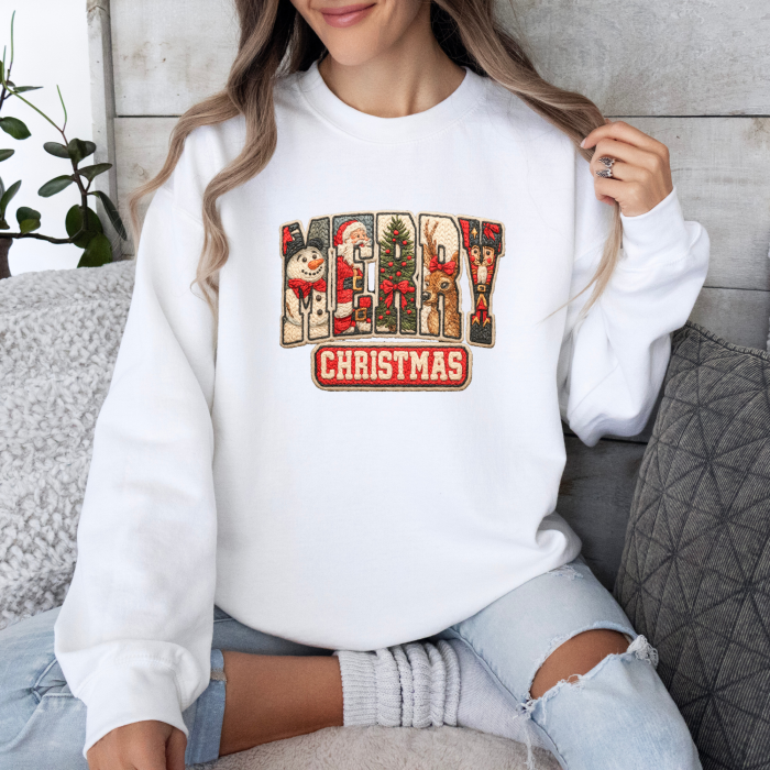 Bluza dama oversize Vintage Merry Christmas [1]