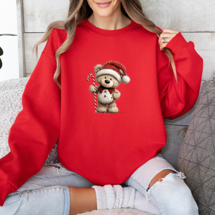 Bluza dama oversize Candy Bear Christmas [4]