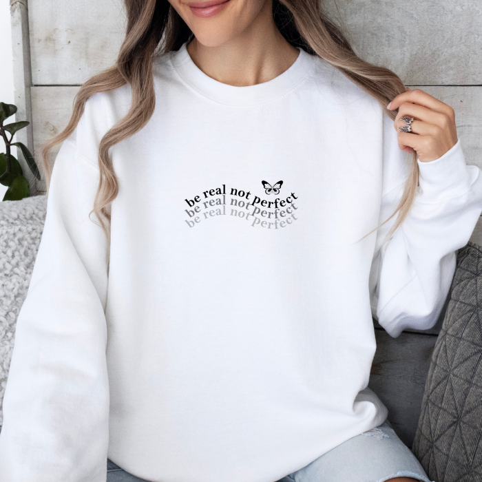Bluza dama oversize Be Real Not Perfect [1]