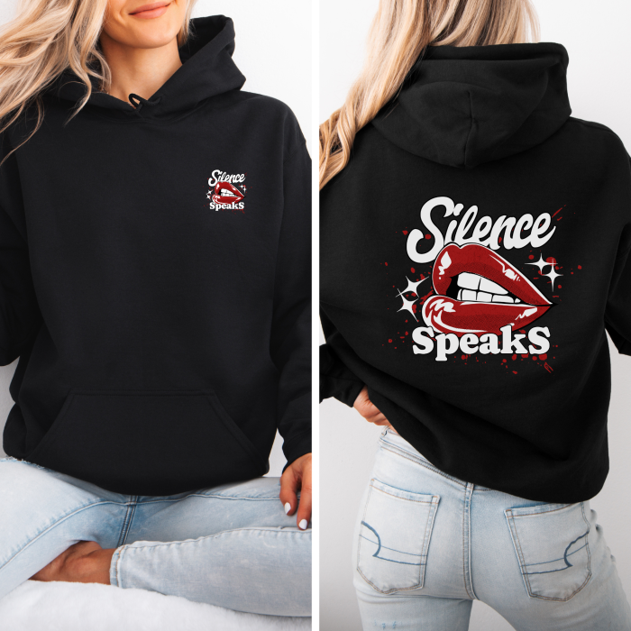 Hanorac dama cu gluga Silence Speaks [1]