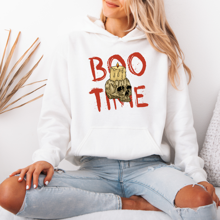 Hanorac dama cu gluga Boo Time – Black & White Edition [1]