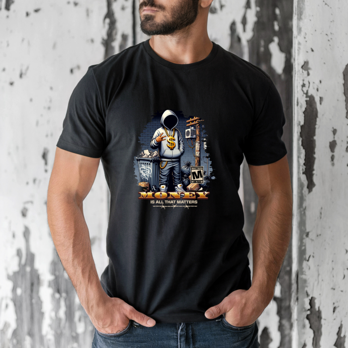 Tricou barbati din bumbac 100% regular fit, Alb, marimea M, Urban 8 [1]