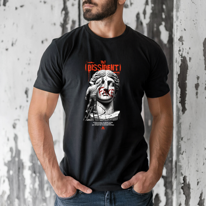 Tricou barbati din bumbac 100% regular fit, Alb, marimea M, Urban 9 [1]