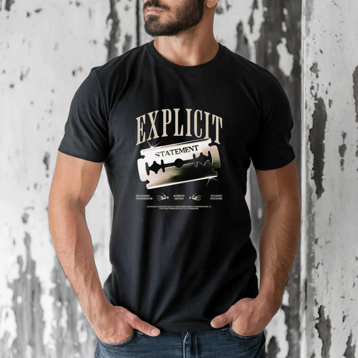Tricou barbati din bumbac 100% regular fit, Alb, marimea M, Urban 11 [1]