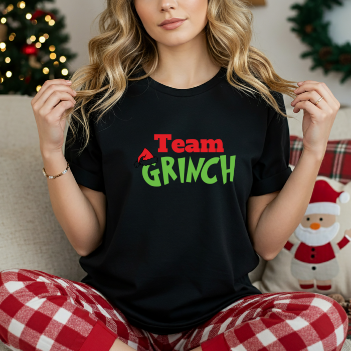 Tricou dama bumbac Team Grinch Vibes [2]