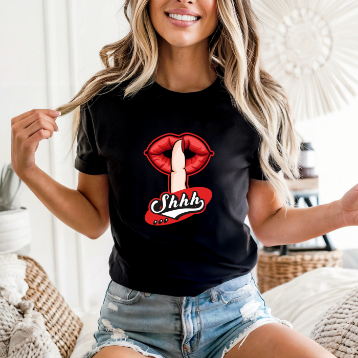 Tricou dama din bumbac 100% regular fit, Negru, marimea XXL, Fashion 9 [1]