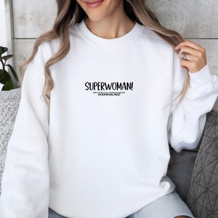 Bluze dama - Bluza dama oversize Superwoman